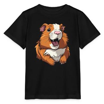 Guinea Pig Guinea Pig Smiling - Stanley/Stella MINI CREATOR Kids’ T-Shirt - black - Front - Mikhail (115cm)