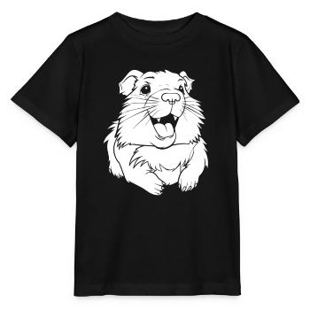 Guinea Pig Guinea Pig Smiling - Stanley/Stella MINI CREATOR Kids’ T-Shirt - black - Front - Mikhail (115cm)