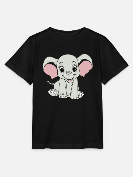 Elefant Lächelnd - Stanley/Stella Kinder T-Shirt MINI CREATOR - Schwarz