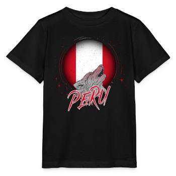 Pérou - T-shirt bio MINI CREATOR Stanley/Stella Enfant - noir - Devant - Mikhail (115cm)