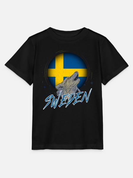 Schweden - Stanley/Stella Kinder T-Shirt MINI CREATOR  - Schwarz
