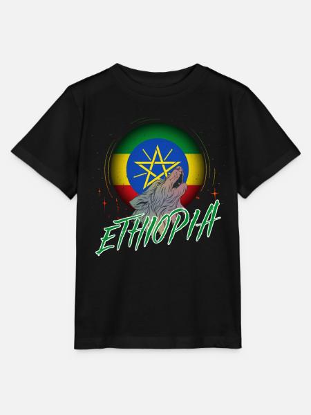 Äthiopien - Stanley/Stella Kinder T-Shirt MINI CREATOR - Schwarz