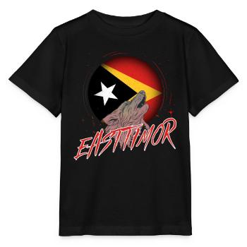 Timor oriental - T-shirt bio MINI CREATOR Stanley/Stella Enfant - noir - Devant - Mikhail (115cm)