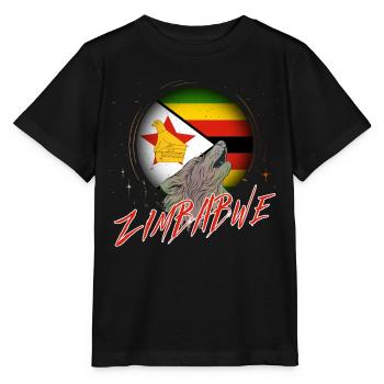 Zimbabwe - Stanley/Stella MINI CREATOR Kids’ T-Shirt - black - Front - Mikhail (115cm)