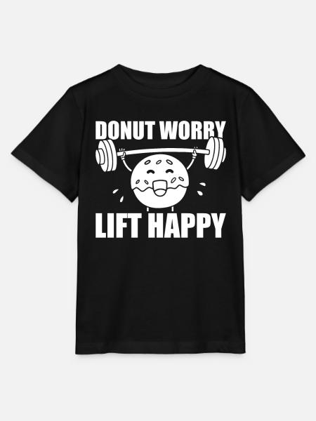 Donut Fitness Divertente Ciambella Palestra - Maglietta per bambini MINI CREATOR di Stanley/Stella - nero
