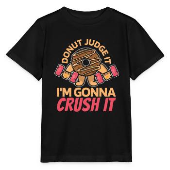 Donut Fitness Donut Gym - T-shirt bio MINI CREATOR Stanley/Stella Enfant - noir - Devant - Mikhail (115cm)