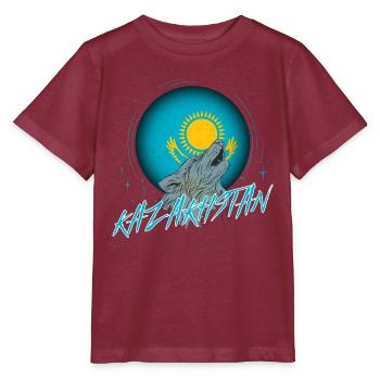 Kazakhstan - T-shirt bio MINI CREATOR Stanley/Stella Enfant - bordeaux - Devant - Kain (125cm)