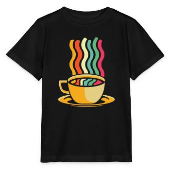 Coffee Cafe - Stanley/Stella MINI CREATOR Kids’ T-Shirt - black - Front - Mikhail (115cm)
