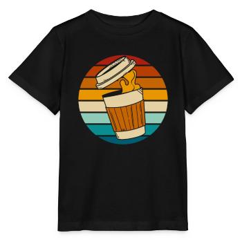 Café Café - T-shirt bio MINI CREATOR Stanley/Stella Enfant - noir - Devant - Mikhail (115cm)