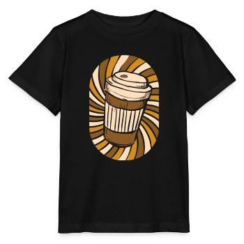 Coffee Cafe - Stanley/Stella MINI CREATOR Kids’ T-Shirt - black - Front - Mikhail (115cm)