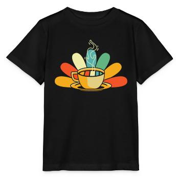Café Café - T-shirt bio MINI CREATOR Stanley/Stella Enfant - noir - Devant - Mikhail (115cm)