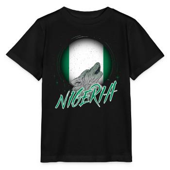 Nigéria - T-shirt bio MINI CREATOR Stanley/Stella Enfant - noir - Devant - Mikhail (115cm)