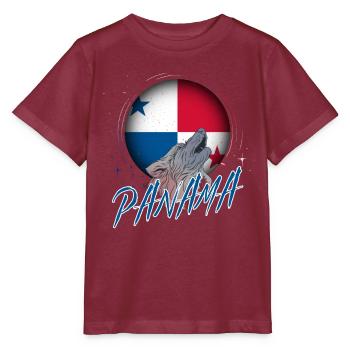 Panama - Stanley/Stella Kinder T-Shirt MINI CREATOR  - Burgunderrot - Vorne - Kain (125cm)