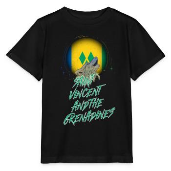 St. Vincent und die Grenadinen - Stanley/Stella Kinder T-Shirt MINI CREATOR  - Schwarz - Vorne - Mikhail (115cm)