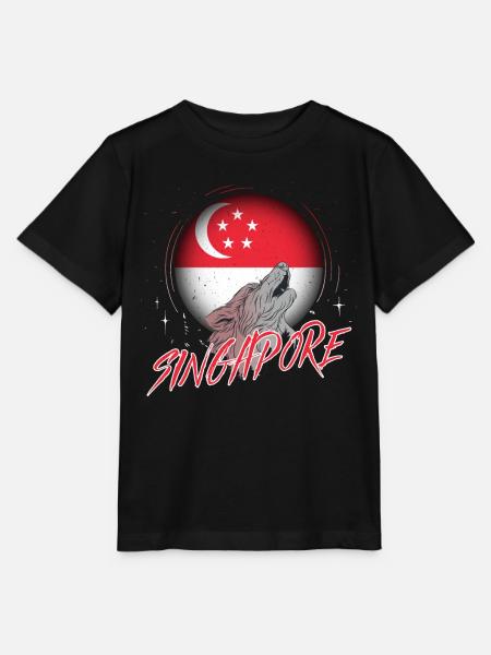 Singapur - Stanley/Stella Kinder T-Shirt MINI CREATOR  - Schwarz