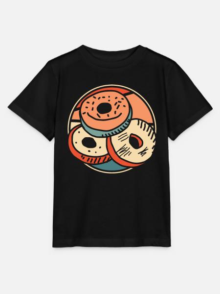 Donut - Stanley/Stella Kinder T-Shirt MINI CREATOR - Schwarz