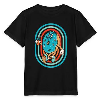 Donut - Stanley/Stella Kinder T-Shirt MINI CREATOR  - Schwarz - Vorne - Mikhail (115cm)