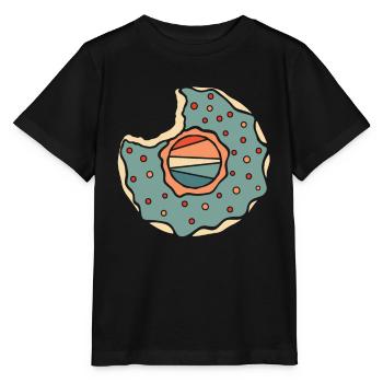 Donut - Stanley/Stella Kinder T-Shirt MINI CREATOR  - Schwarz - Vorne - Mikhail (115cm)
