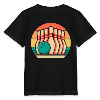 Bowling Bowlen Bowler - Stanley/Stella Kinder T-Shirt MINI CREATOR  - Schwarz - Vorne - Mikhail (115cm)