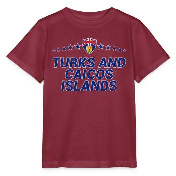 Turks et Caicos (Îles) - T-shirt bio MINI CREATOR Stanley/Stella Enfant - bordeaux - Devant - Kain (125cm)
