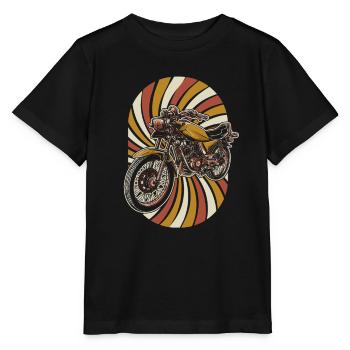 Moto Motard Motard - T-shirt bio MINI CREATOR Stanley/Stella Enfant - noir - Devant - Mikhail (115cm)