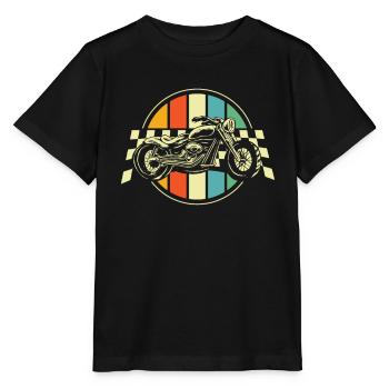 Moto Motard Motard - T-shirt bio MINI CREATOR Stanley/Stella Enfant - noir - Devant - Mikhail (115cm)