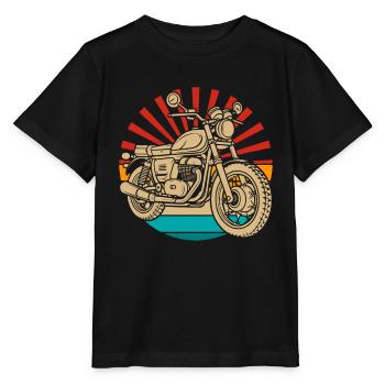 Moto Motard Motard - T-shirt bio MINI CREATOR Stanley/Stella Enfant - noir - Devant - Mikhail (115cm)