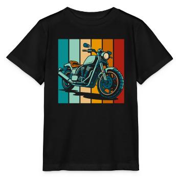 Moto Motard Motard - T-shirt bio MINI CREATOR Stanley/Stella Enfant - noir - Devant - Mikhail (115cm)