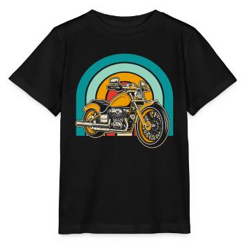Moto Motard Motard - T-shirt bio MINI CREATOR Stanley/Stella Enfant - noir - Devant - Mikhail (115cm)