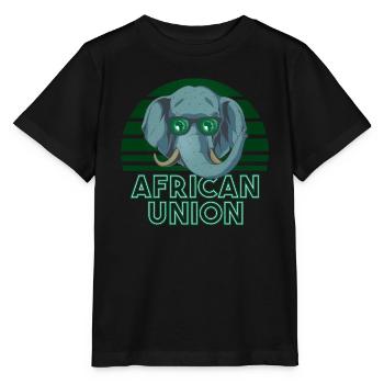 African Union - Stanley/Stella MINI CREATOR Kids’ T-Shirt - black - Front - Mikhail (115cm)