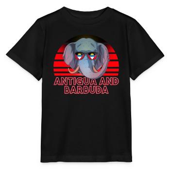 Antigua and Barbuda - Stanley/Stella MINI CREATOR Kids’ T-Shirt - black - Front - Mikhail (115cm)