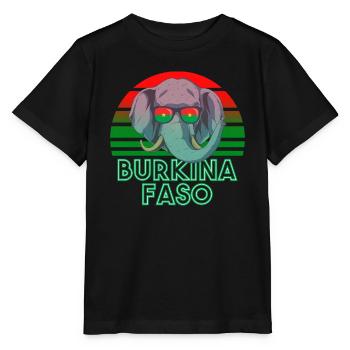 Burkina Faso - T-shirt bio MINI CREATOR Stanley/Stella Enfant - noir - Devant - Mikhail (115cm)