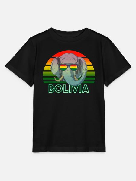 Bolivien - Stanley/Stella Kinder T-Shirt MINI CREATOR - Schwarz