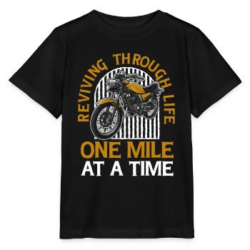 Moto Motard Motard - T-shirt bio MINI CREATOR Stanley/Stella Enfant - noir - Devant - Mikhail (115cm)