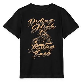 Moto Motard Motard - T-shirt bio MINI CREATOR Stanley/Stella Enfant - noir - Devant - Mikhail (115cm)