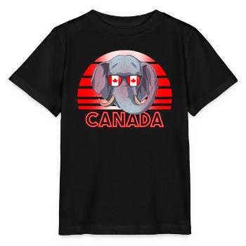 Kanada - Stanley/Stella Kinder T-Shirt MINI CREATOR  - Schwarz - Vorne - Mikhail (115cm)