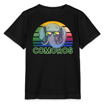 Comoros - Stanley/Stella MINI CREATOR Kids’ T-Shirt - black - Front - Mikhail (115cm)
