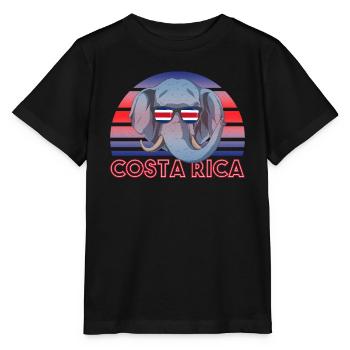 Costa Rica - Stanley/Stella Kinder T-Shirt MINI CREATOR  - Schwarz - Vorne - Mikhail (115cm)