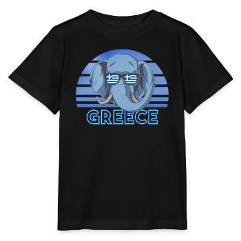 Greece - Stanley/Stella MINI CREATOR Kids’ T-Shirt - black - Front - Mikhail (115cm)