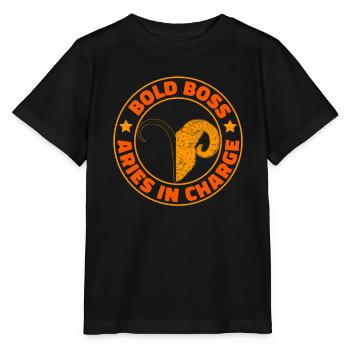 Astrologie Bélier - T-shirt bio MINI CREATOR Stanley/Stella Enfant - noir - Devant - Mikhail (115cm)