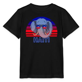 Haiti - Stanley/Stella MINI CREATOR Kids’ T-Shirt - black - Front - Mikhail (115cm)