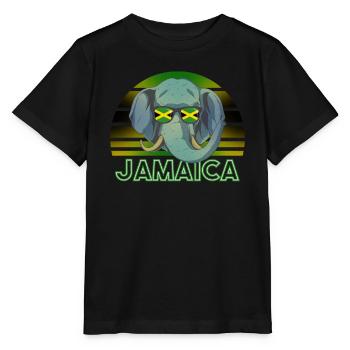 Jamaïque - T-shirt bio MINI CREATOR Stanley/Stella Enfant - noir - Devant - Mikhail (115cm)