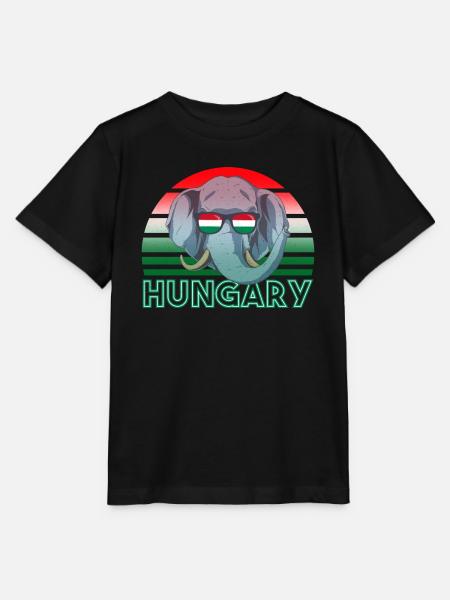 Ungarn - Stanley/Stella Kinder T-Shirt MINI CREATOR  - Schwarz