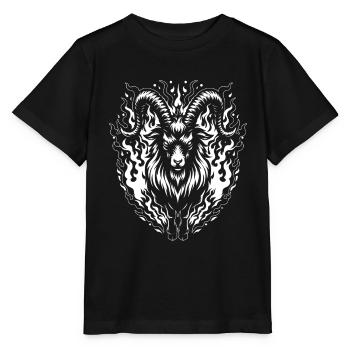 Bélier géométrique - T-shirt bio MINI CREATOR Stanley/Stella Enfant - noir - Devant - Mikhail (115cm)