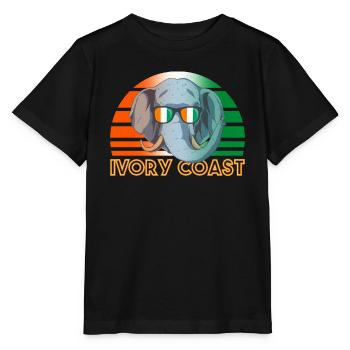 Ivory Coast - Stanley/Stella MINI CREATOR Kids’ T-Shirt - black - Front - Mikhail (115cm)