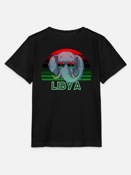 Libyen - Stanley/Stella Kinder T-Shirt MINI CREATOR  - Schwarz