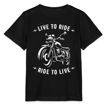 Moto Motard Motard - T-shirt bio MINI CREATOR Stanley/Stella Enfant - noir - Devant - Mikhail (115cm)