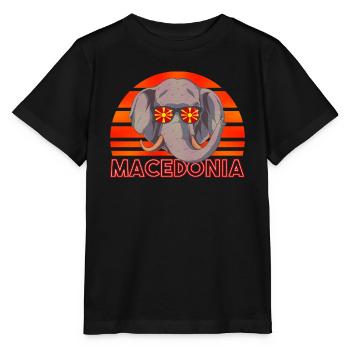 Macedonia - Stanley/Stella MINI CREATOR Kids’ T-Shirt - black - Front - Mikhail (115cm)