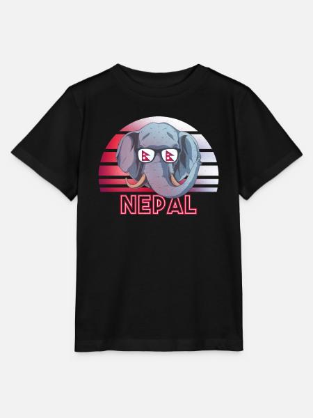 Nepal - Stanley/Stella Kinder T-Shirt MINI CREATOR - Schwarz