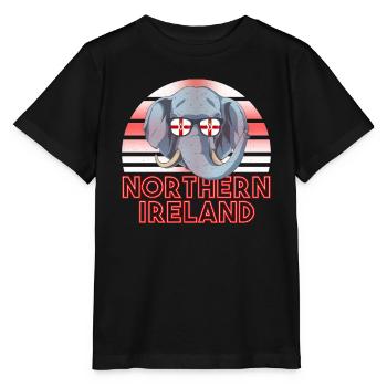 Nordirland - Stanley/Stella Kinder T-Shirt MINI CREATOR  - Schwarz - Vorne - Mikhail (115cm)